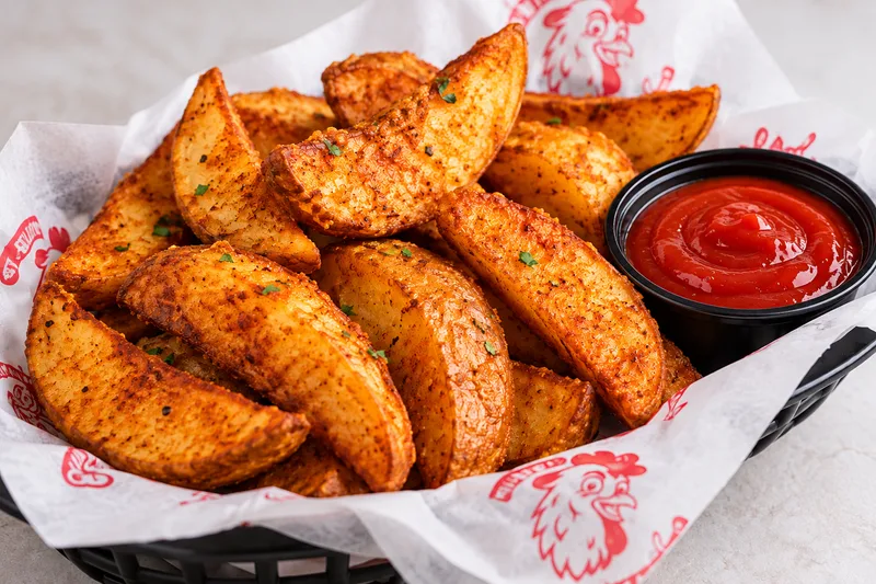Cajun spice potato wedges