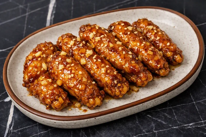 Honey garlic chicken wings