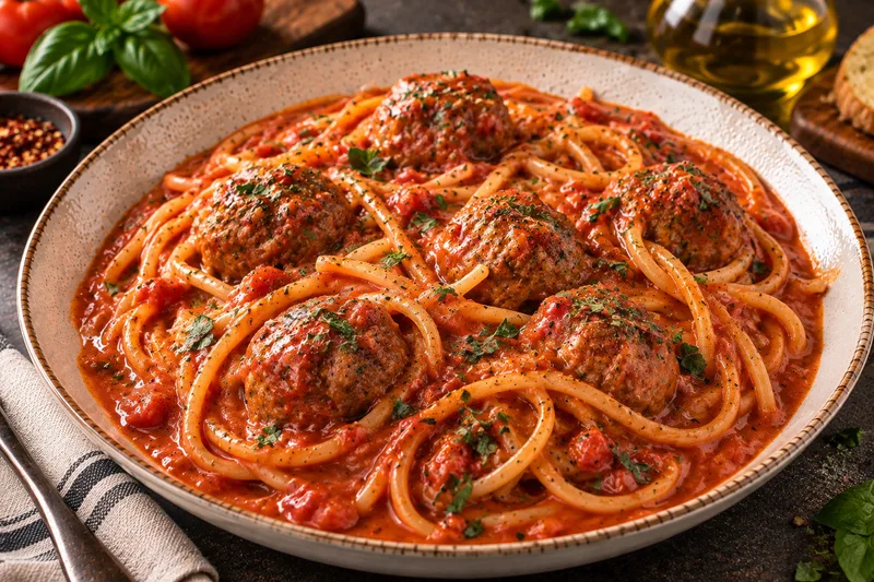 Spaghetti meatballs